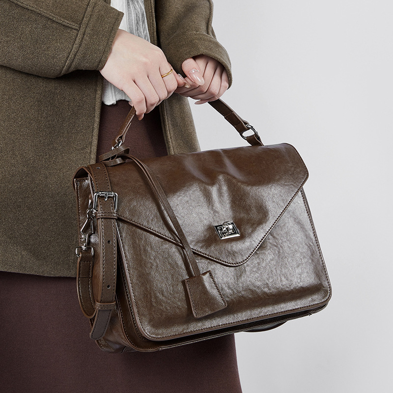 Bag Advanced Casual Mailman 2024 New Handbag For Women, Large Capacity, Fashionable And Simple Single Shoulder Crossbody Bag