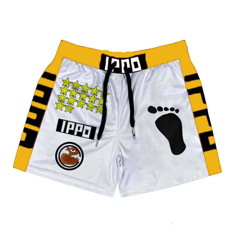 Hajime no Ippo Anime Shorts Men Makunouchi Manga Print Gym Shorts Quick Dry Mesh Short Pants Cosplay Fitness Baggy Boxing Shorts