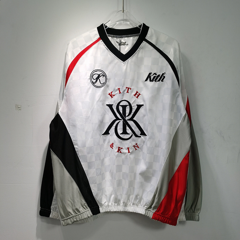 Y2K streetwear mens Gothic V-neck patch work long sleeved fashionable letter track suit hip-hop punk style womens casual sportswear top 241031