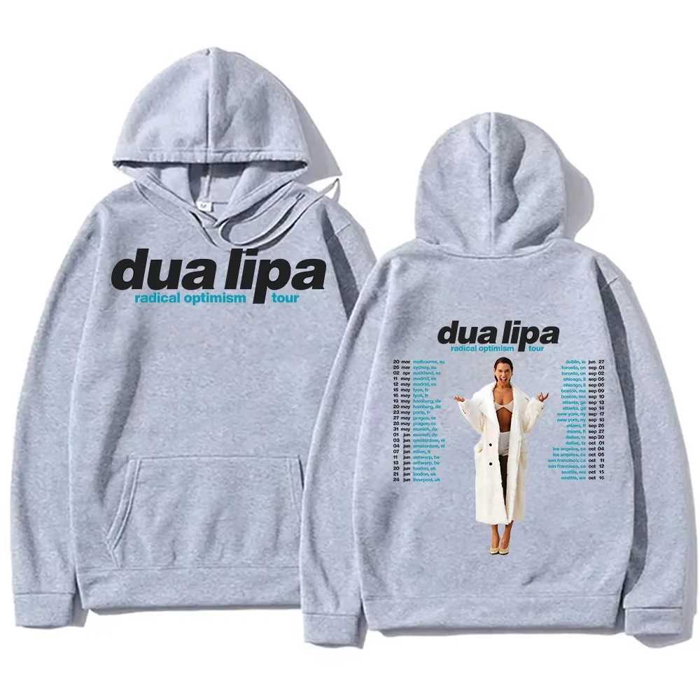 Radical Optimism Tour Hoodies Dua-Lipa Sweatshirts Popular Trends Unisex Pullovers High Strt Loose Casual Clothes Tops CoatsC250206