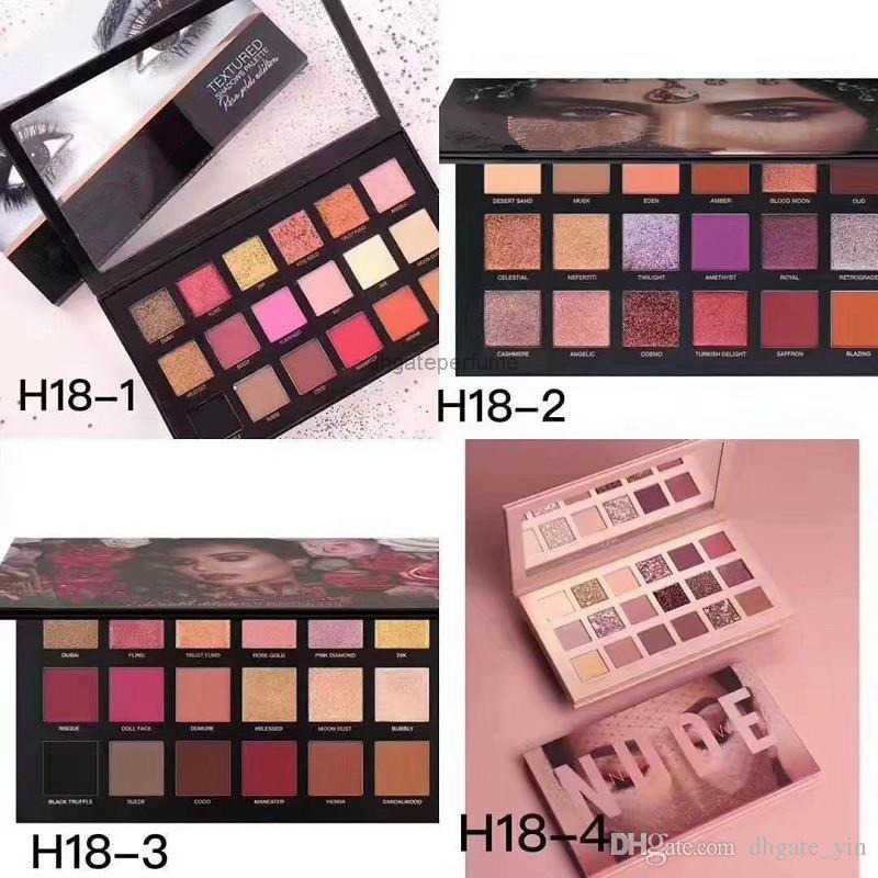 In stock 18 Colors Eyeshadow 4 styles Rose Gold Textured Makeup Eye shadow Beauty Palette Matte Shimm