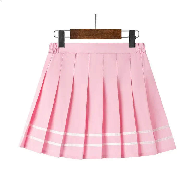 14 Colors Skirt Girl Summer Clothes Childrens High Waist Korean Style Black Mini Pleated Skirt for School Girl Uniform 250206