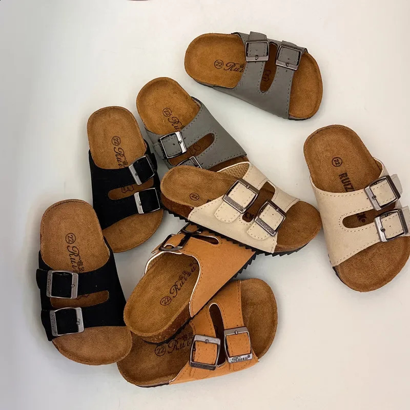 Baby Shoes Soft Slipper Summer Korean Version Boys and Girls Outside Fashion Beach Sandals All-match Unisex Flat Heels 250206