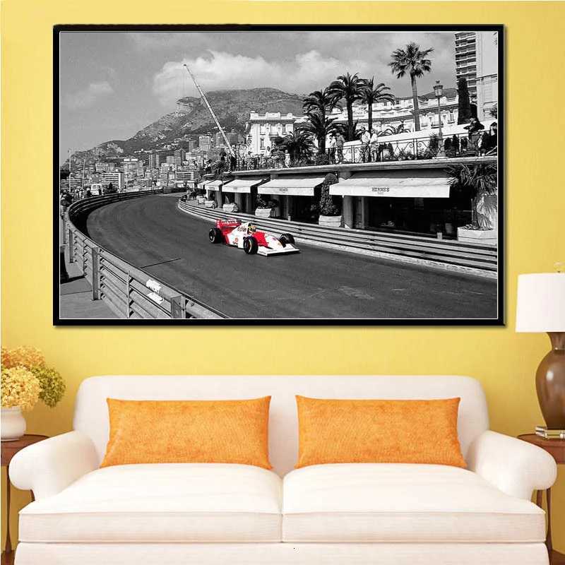 Ayrton Senna F1 Formula 1 Star Race Car World Champion posters and prints Canvas Painting Wall Pictures For Living Room CuadrosC250102
