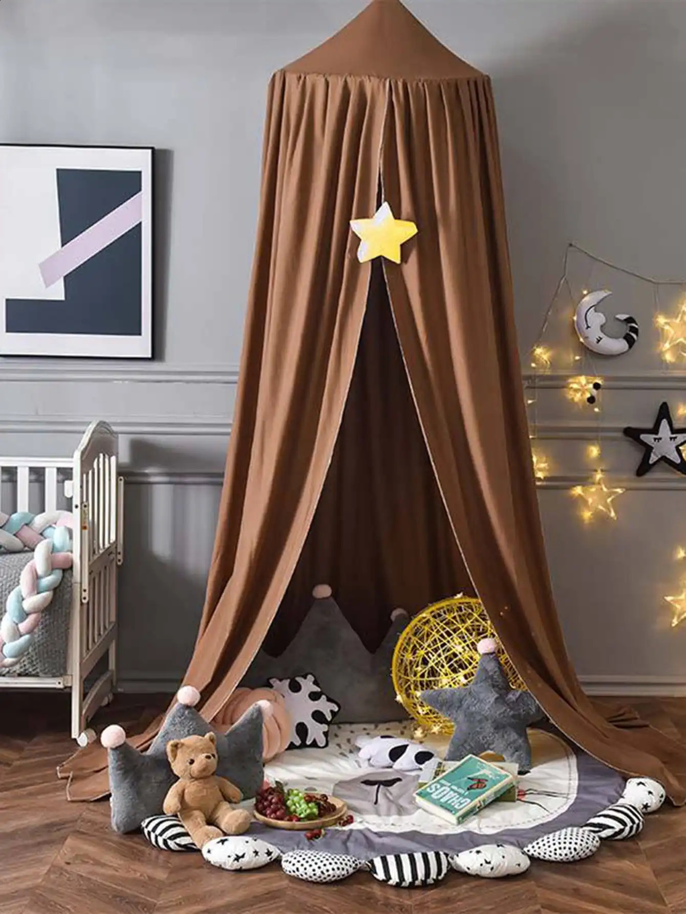Mosquito Net Baby Crib Curtain Hanging Tent Home Decoration Living Room Bedroom Corner Bed Decor Girl Princess Mosquito Net 250206