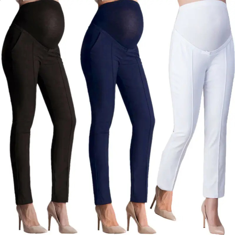 Elastic Lift Maternity Clothes Pregnancy Trousers For Pregnant Women Pants Full Ankle Length 250206
