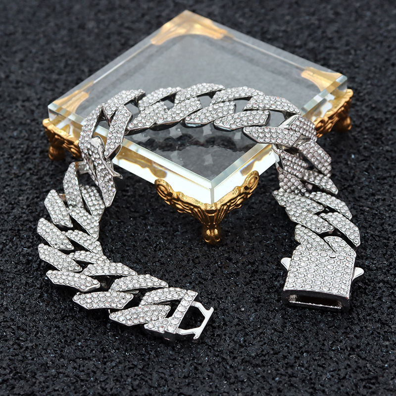 moissanite chain Cuban k Chain Custom Pendant Necklaces Pass Test Vvs Moissanite Dia Hip Hop Necklace Men Jewelry 4 Neclaces Neclace