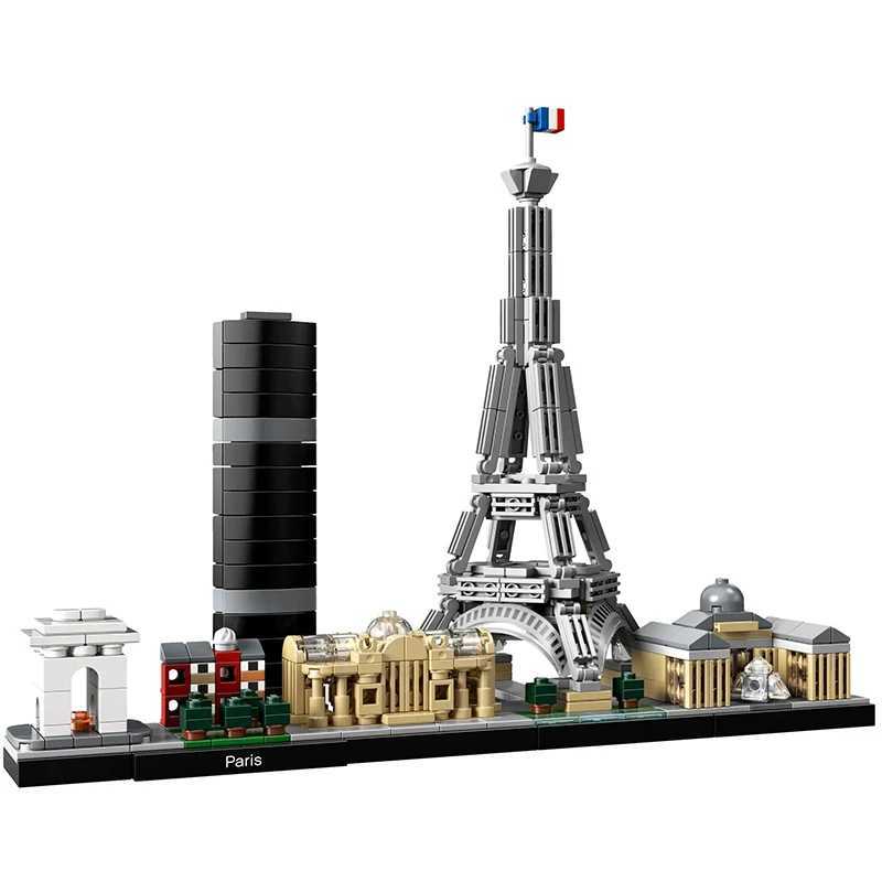 New York London Pairs Dubai Lanmark City Skyline Building Blocks 21052 21044 21028 21034 21032 21027 Construction Bricks SetC250206