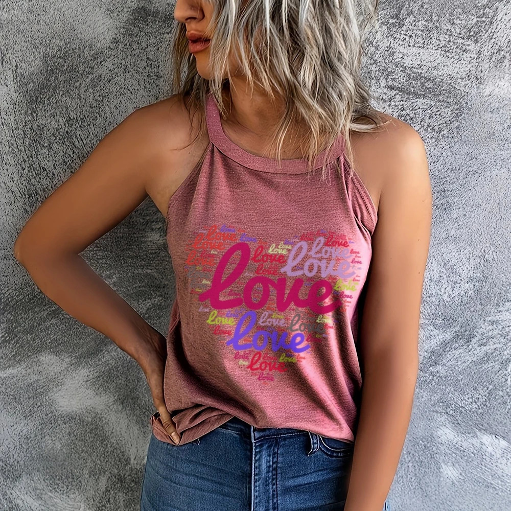 Customized Print Leisure Vest T shirts Sleeveless Women DIY Your Like Po or Tops Tshirt Casual Fashion Camisole Vest 250206