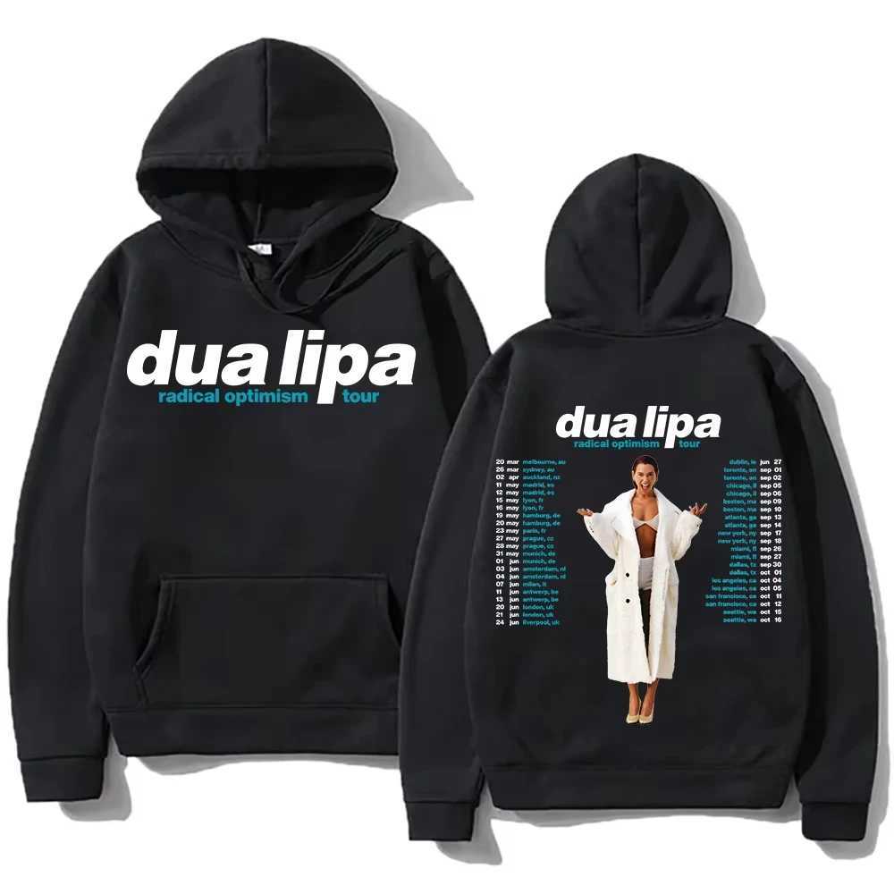 Radical Optimism Tour Hoodies Dua-Lipa Sweatshirts Popular Trends Unisex Pullovers High Strt Loose Casual Clothes Tops CoatsC250206