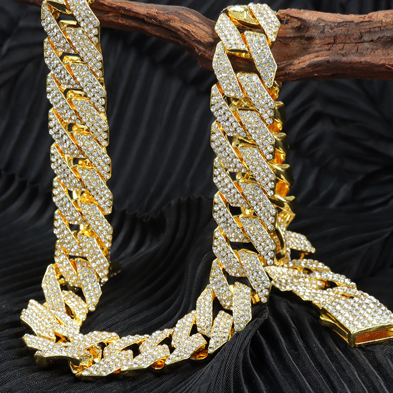 moissanite chain Cuban k Chain Custom Pendant Necklaces Pass Test Vvs Moissanite Dia Hip Hop Necklace Men Jewelry 4 Neclaces Neclace