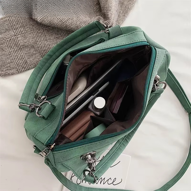 Casual Shoulder High Quality Soft Scrub Leather Crossbody For Handbags Women Bags Designer Sac A Main