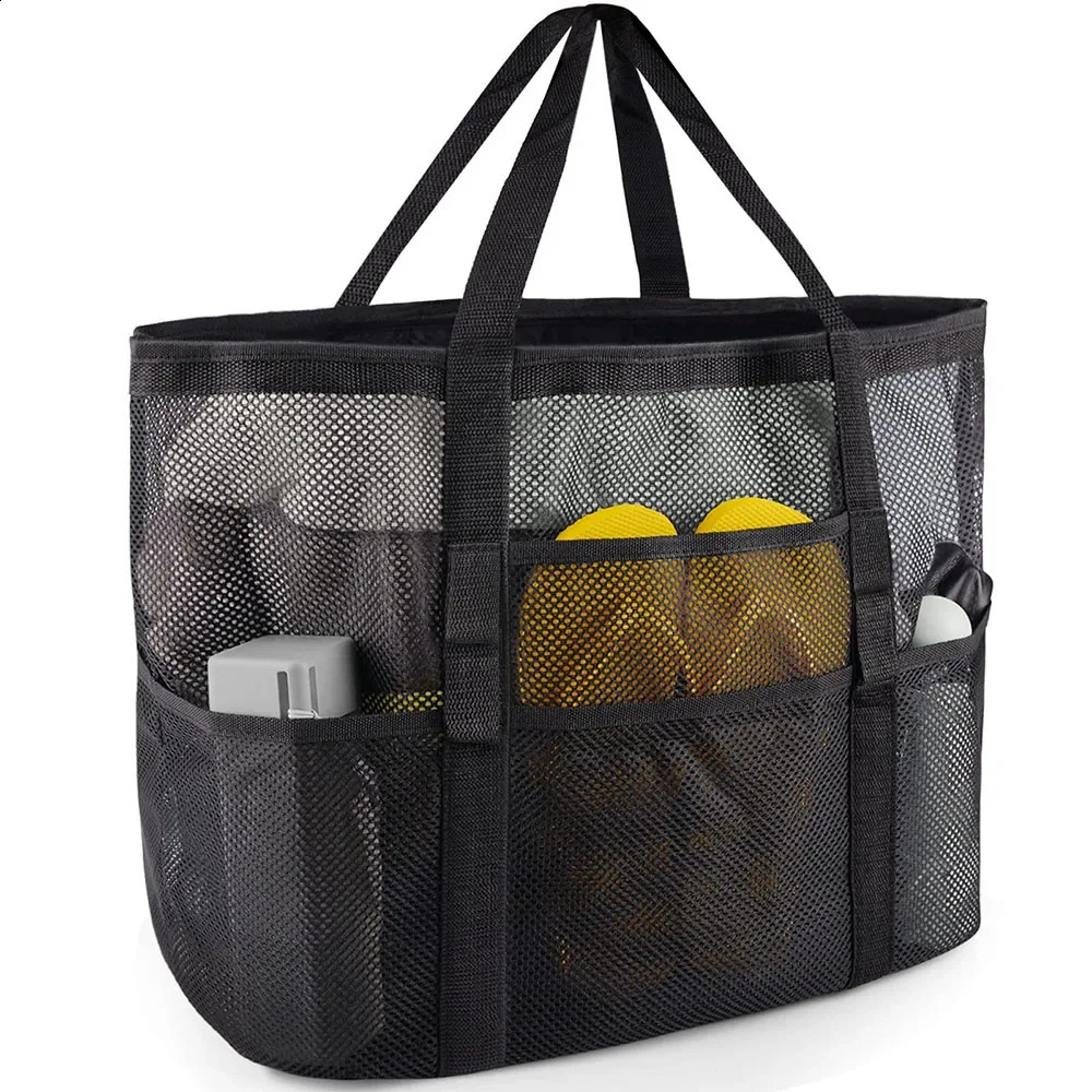 Mesh Beach Bag Waterproof Sandproof - Large Tote Pool Bag for Women Vacation Essentials Beach Accessories 250206