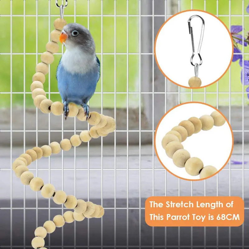 Bird Toy Set Coconut Bird Nest Vine Ball Station Bird Supplies Kits Parrot Bite Toys 6-piece Set 250121