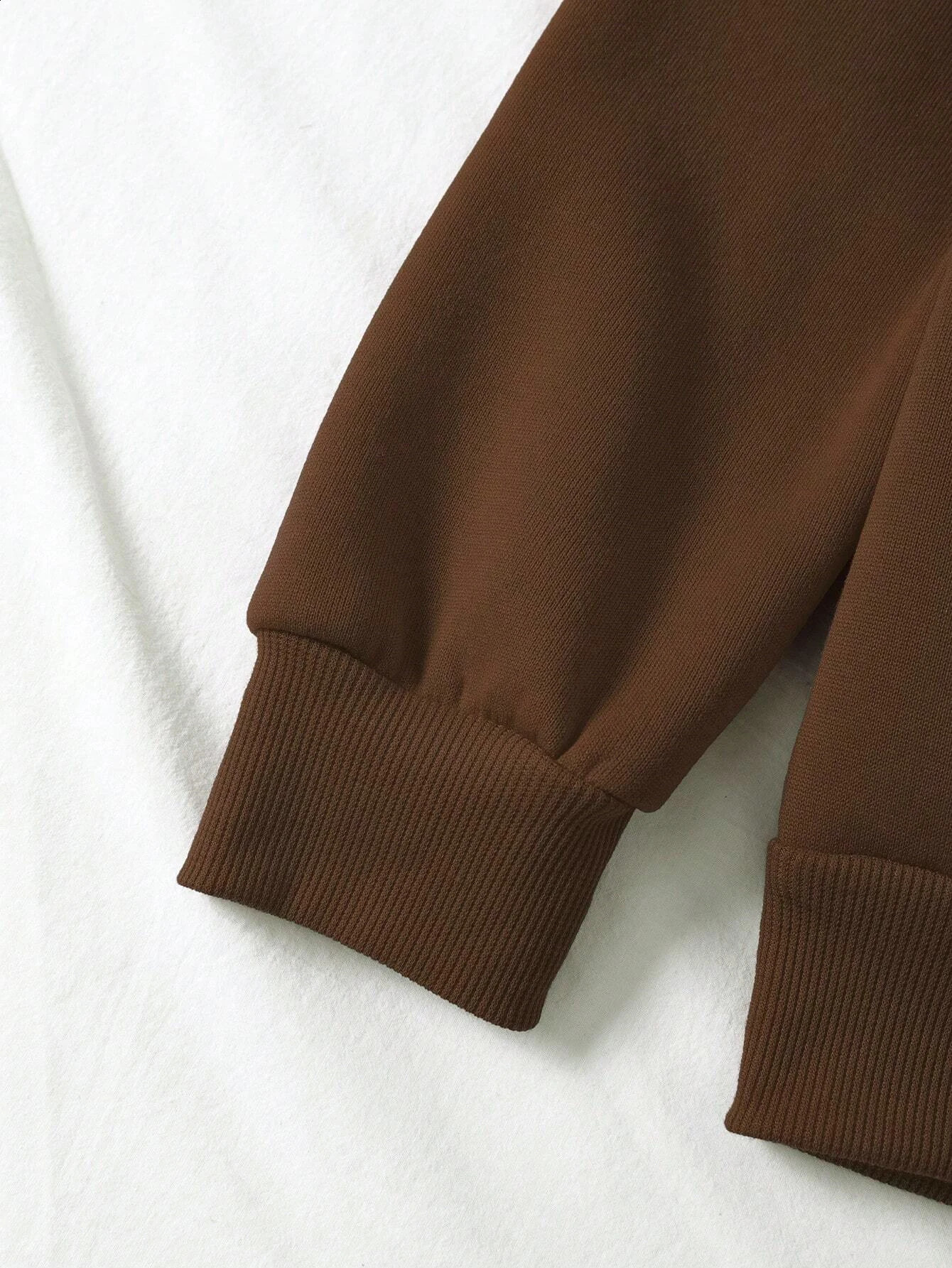 Womens Print Thermal Lined Crew Neck Loose Pullover Long Sleeve Plus Velvet Sweatshirt 250121