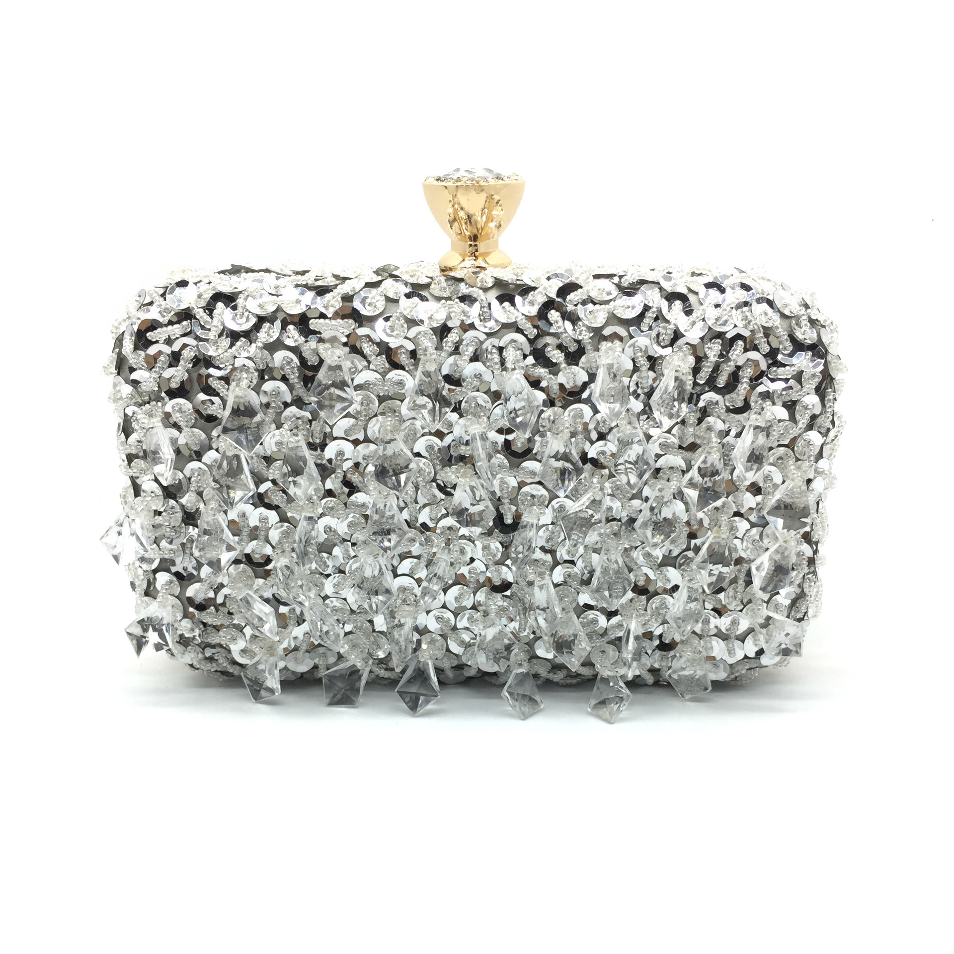 New Embroidery Beaded Bag, Celebrity Sequin Banquet Handbag, Single Shoulder Crossbody Chain Women's Bag