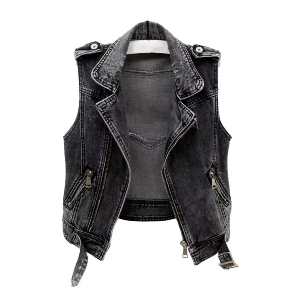 Fashion Denim Women Mens Rivet Denim Vest Punk Party Studded Slim Fit Jean Jacket Male Sleeveless Waistcoat For Men Waistcoat 250206