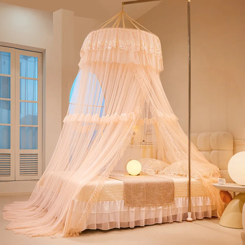 Home And Garden Children Bed Mosquito Net Girl Round Bed Tent Mosquito Nets Bed Curtain Bed Canopy For Double Bed Mosquito Net 250206