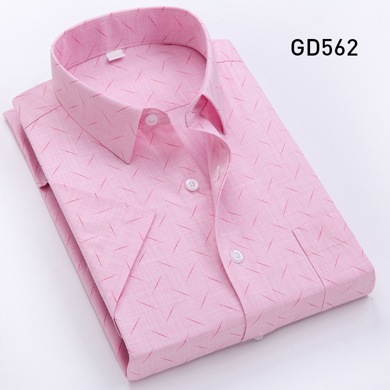Thin Fashion Casual Shirts 9 Color Summer Short Sleeve Shirt Men's Slim Young Plaid Shirt Tops Overshirt XXXXL Blouse