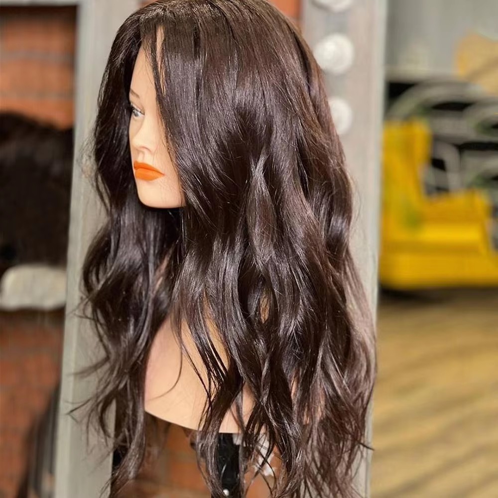 Natural wavy Human Hair 15x16CM Silk Base Topper for Women Natural Scalp Top European Hair Topper Free Part 4 Clips in Hair Piece brown black