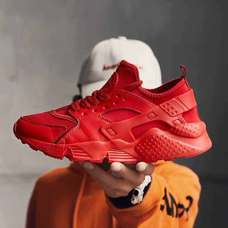 Hot Selling Men Sneakers Summer Mesh Breathable Low Cut Lace Up Anti Slip Running Shoes Fashion Thick Soled Mens Casual ShoesC250410