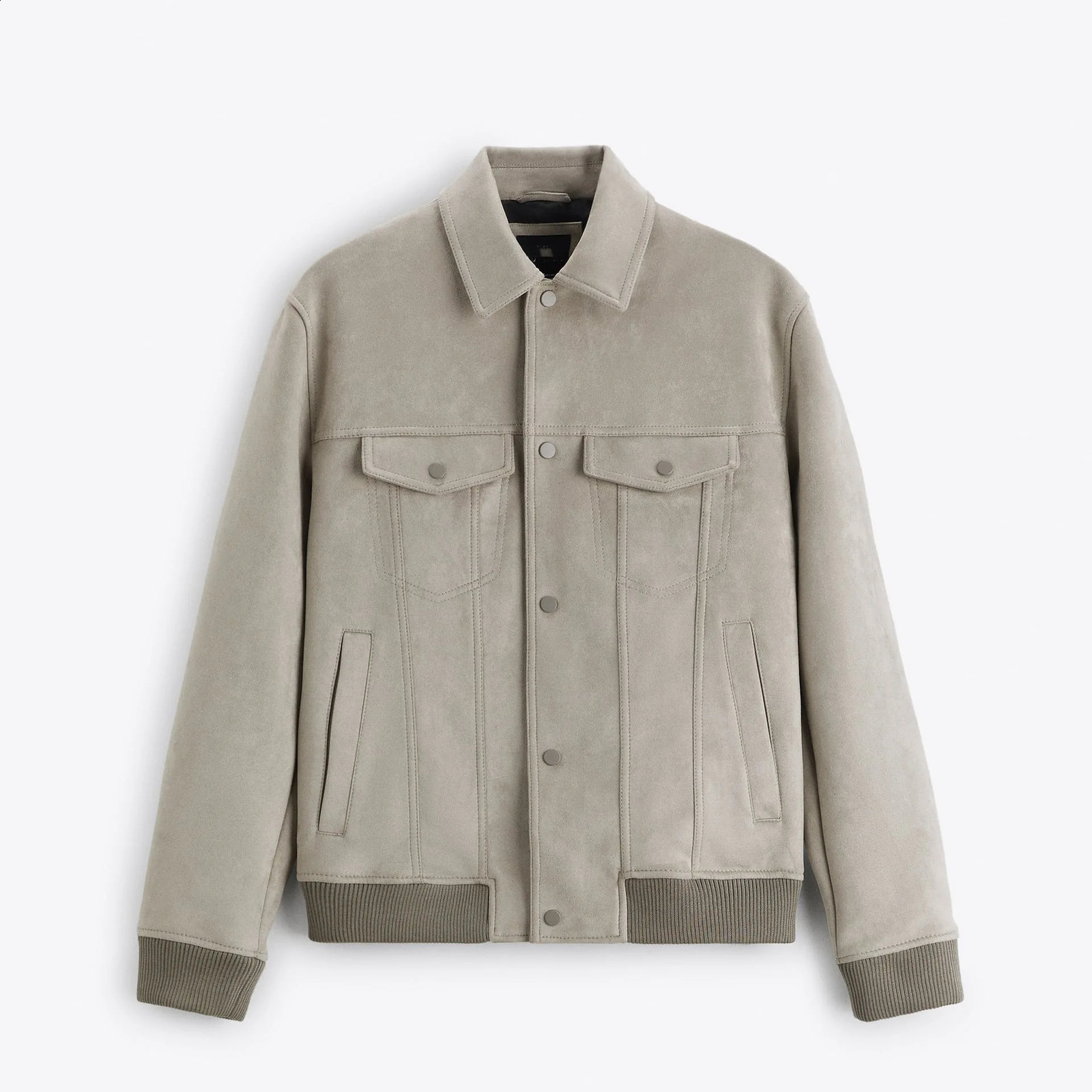 Spring and Autumn Vintage Suede Lapel Tooling Jacket Mens Jacket 250206