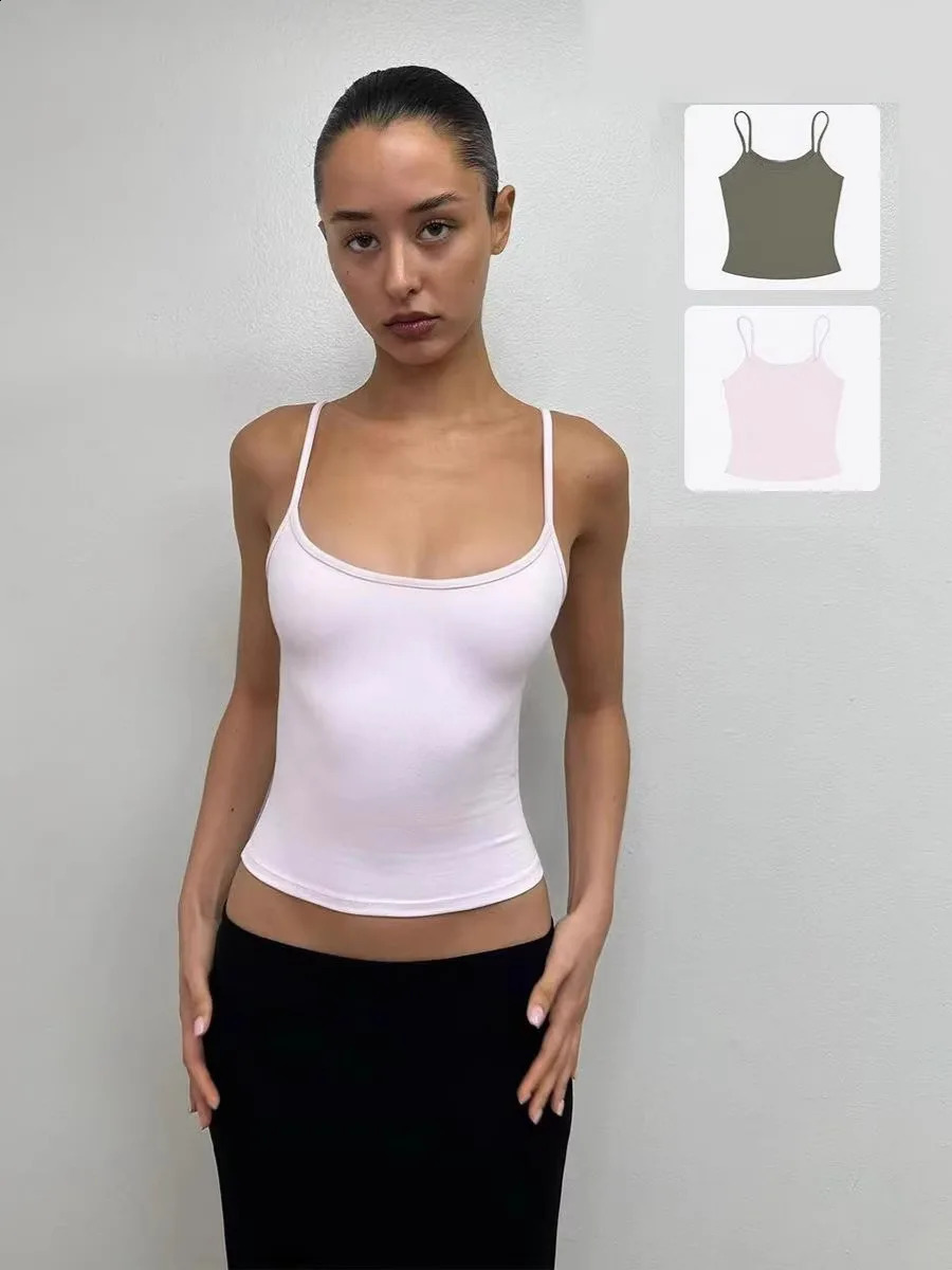 ank Air Solid Color Fitness Belt Vest Sports Skin Friendly Yoga Top Pink Very Beautiful Color Set Sexy 250206