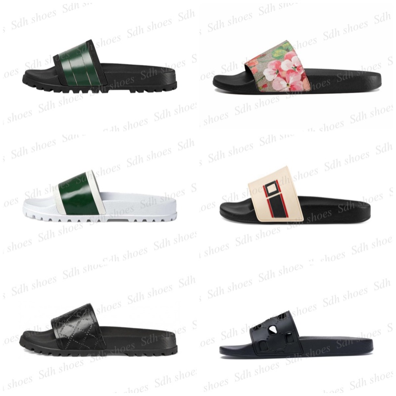 Summer Slippers Designer Men Women Flower slippers with Dust Bag Shoes Snake Print Slide Summer Wide Flat Sandals Slipper Woman Shoes
