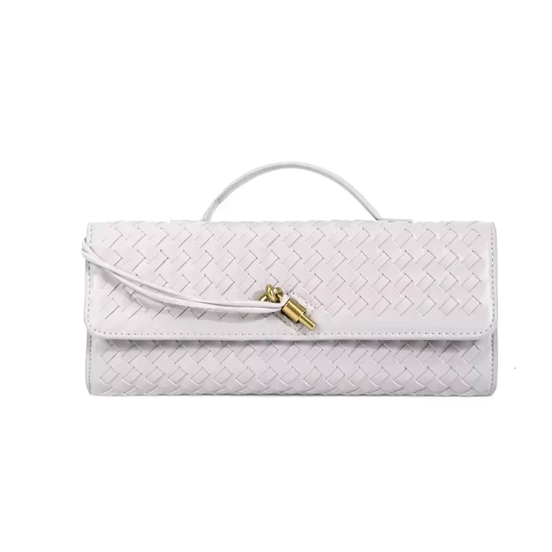 Pu Leather Single Shoulder Evening Party Handbag Crossbody Bag New Hand-Woven Soft Handbags For Women Gender Neutral