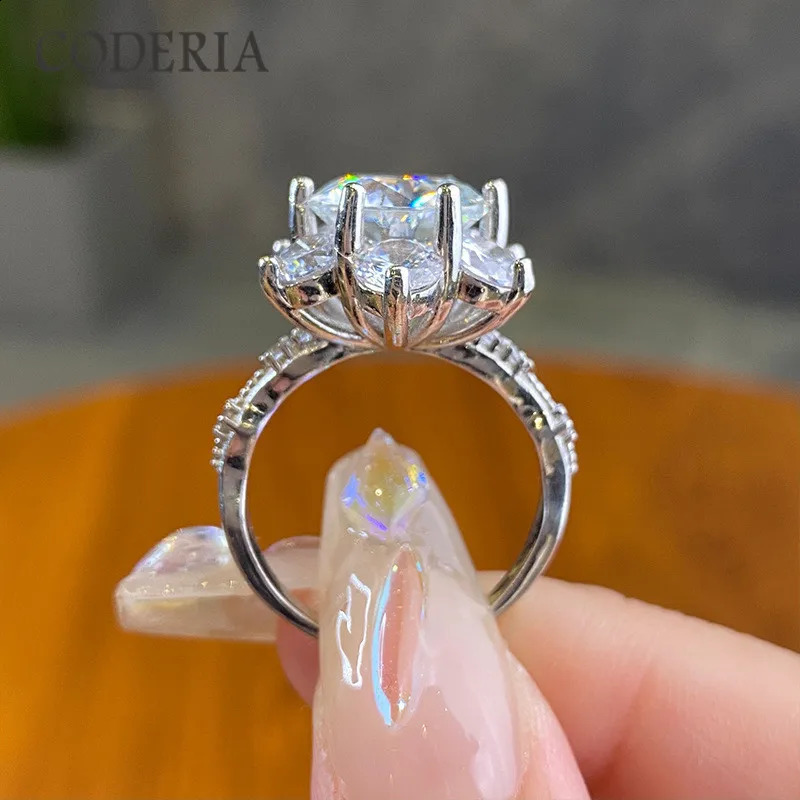 Real 3 Carat Ring GRA Diamond Certified VVS High Quality Silver S925 Plated 18K White Gold Womens Jewelry 250121