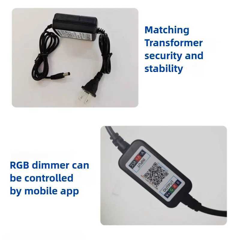 Custom Fish Tank Backlight LED Lighting RGB Colourful Gradient Acrylic Aquarium Backdrop Decoration Timer and APP Control Dimmer Z250205