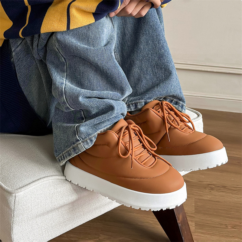 Men Casual Shoes Thick Sole Fashion Simple Design Versatile Soft Triple Brown Green Free shipping