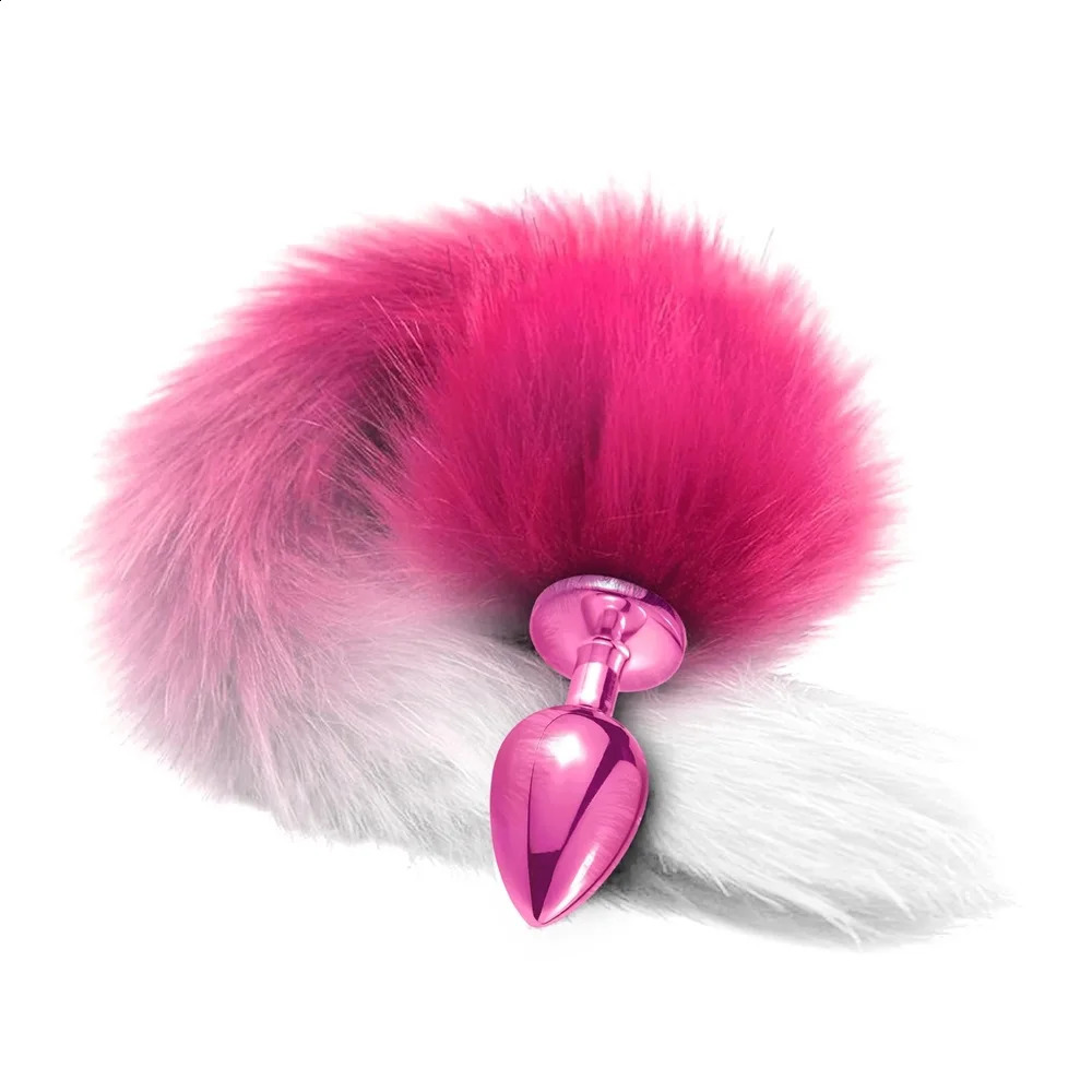 Fox Tail Small Medium Large Butt Plug Set Metal Bunny Tail Anal Plug Jewelry Steel Anal Sex Toy Trainer Exotic Dildo Cosplay 250108
