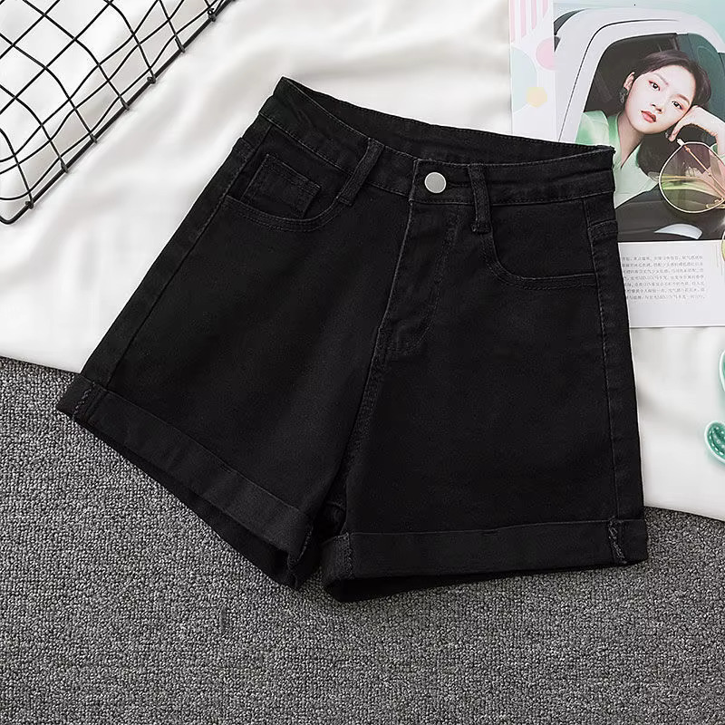 ITOO Summer New Designer Casual Denim With Pocket Button High Waist A-e Jeans Shorts Fashion Loose Women's Office Denim Shorts 2025