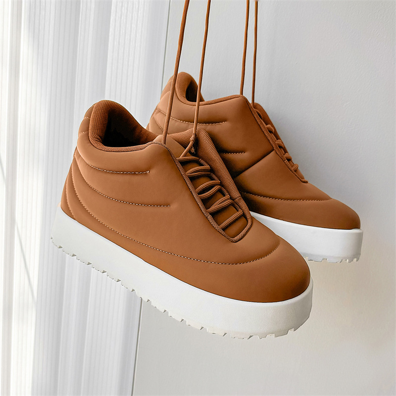 Men Casual Shoes Thick Sole Fashion Simple Design Versatile Soft Triple Brown Green Free shipping