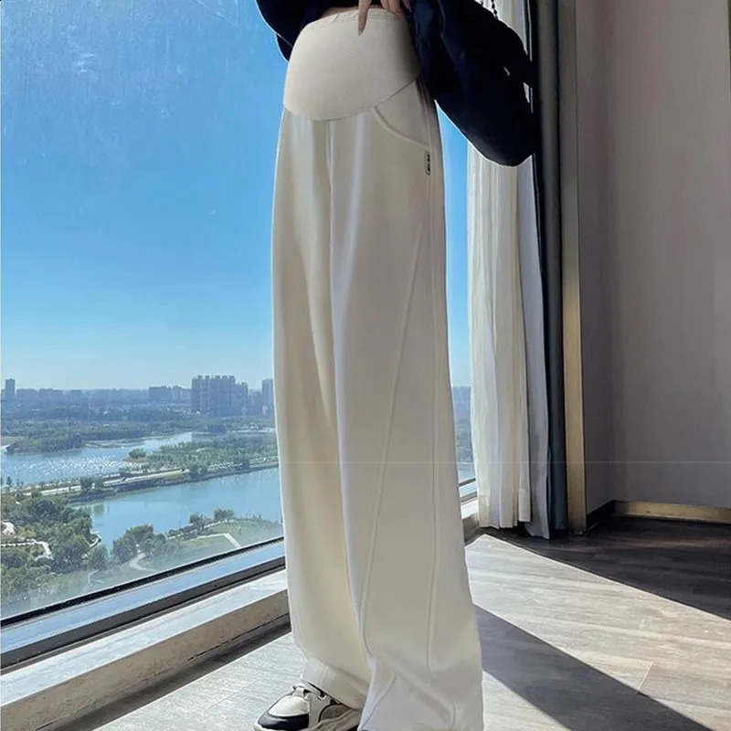 Maternity Pants for Pregnancy Pants Spring Autumn Style Casual Trousers For Pregnant Women Belly Supportive Underwear Outerwear 250206