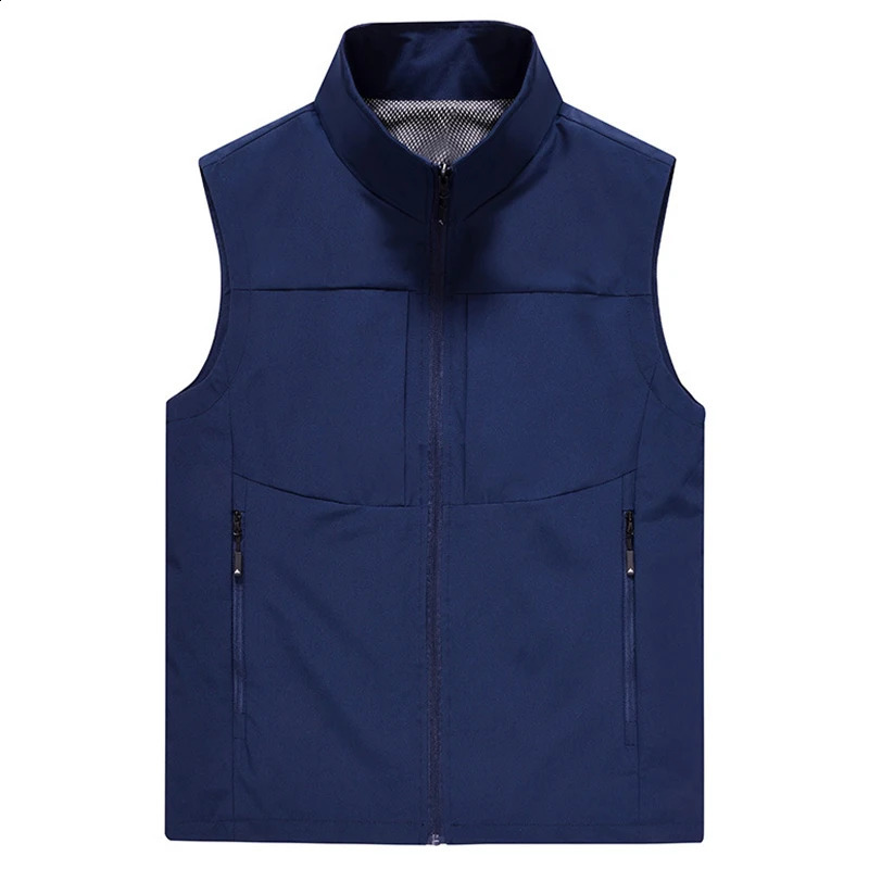 Arrive 6 Pockets Men Soft Shell Vests Quality Outdoor 5XL Plus Size Quick-drying Camping Fishing Pography Cargo Waistcoat 250206