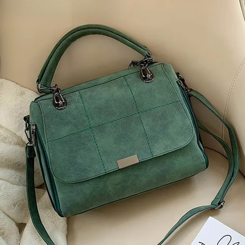 Casual Shoulder High Quality Soft Scrub Leather Crossbody For Handbags Women Bags Designer Sac A Main