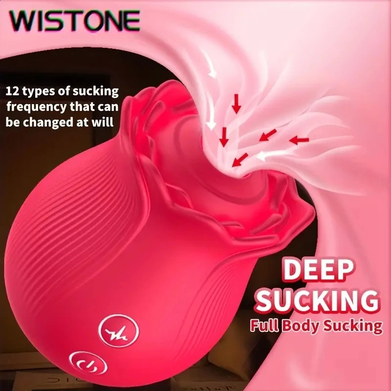 Rosa Vibratore Sesso Giocattolo Sesso Vibratore Rosa Sesso Sesso Sesso 12 Modalità Di Aspirazione G-Spot Vibratore Sesso Sesso Per Adulti 250109-image