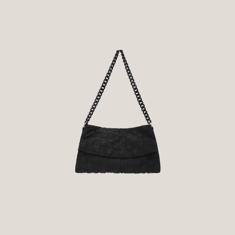 Bag Chain Messenger Canvas Armpit Crossbody Bag, Niche Texture Ins Korean Version 2024 New Women's Bag