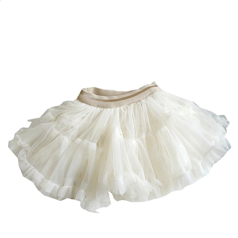Baby Girls Tutu Skirt Fluffy Children Ballet Kids Pettiskirt Baby Girl Skirts Princess Tulle Party Dance Mesh Cake Skirts 250206