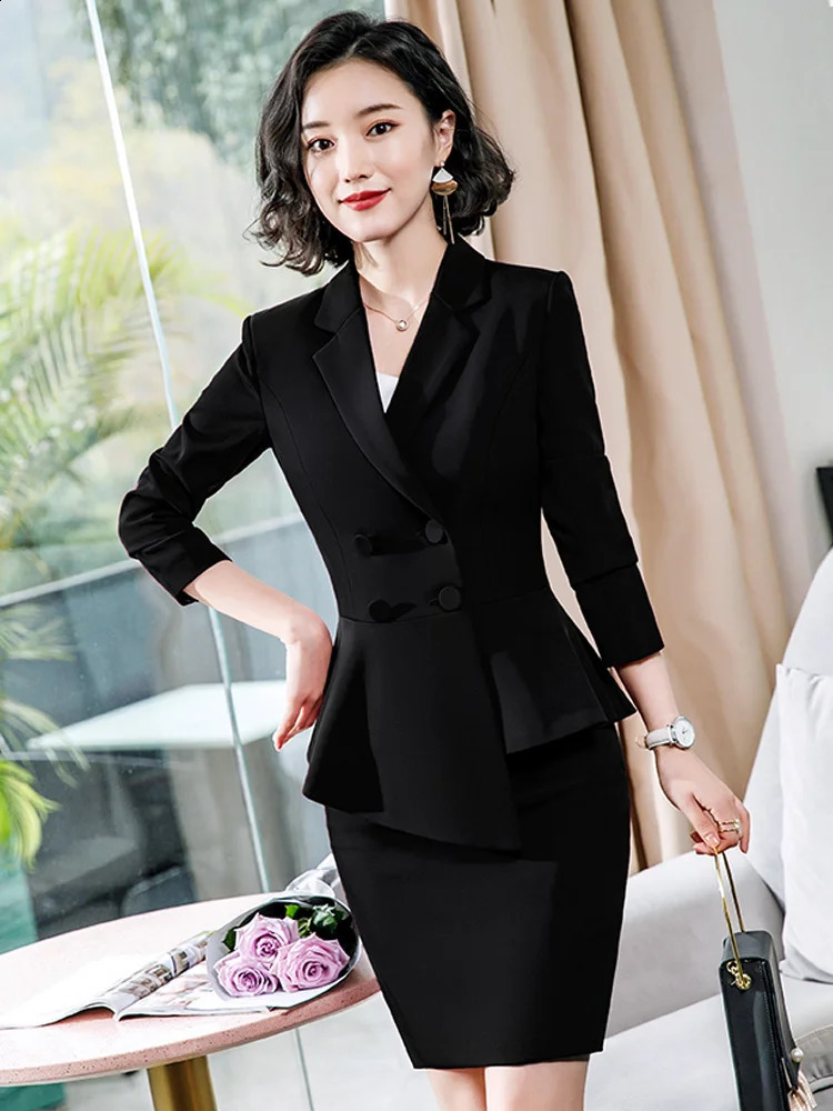 Fashion Red Pant Suits For Women Business Work Wear Formal Outfits Office Lady Blazer Set Elegant 2 Pieces Sets Female 250206