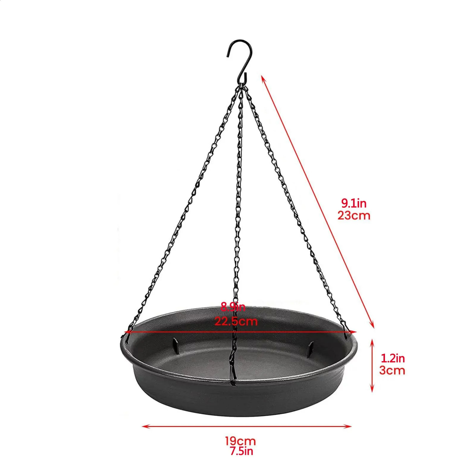 Bird Feeding Dish Tray Platform Feeder Bird Water Bowl Hanging Bird Bath for Outdoor Outside Patio Parrot Tree Decoration 250121