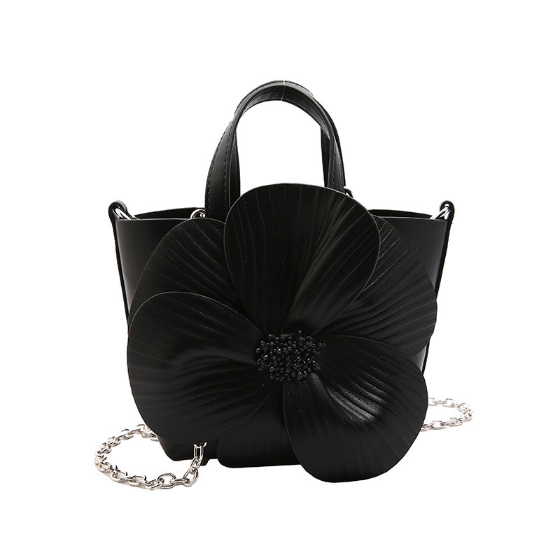Bag 2025 Early Spring New Women's French Petal Creative Flower Handbag Shoulder Cross Chain Bag