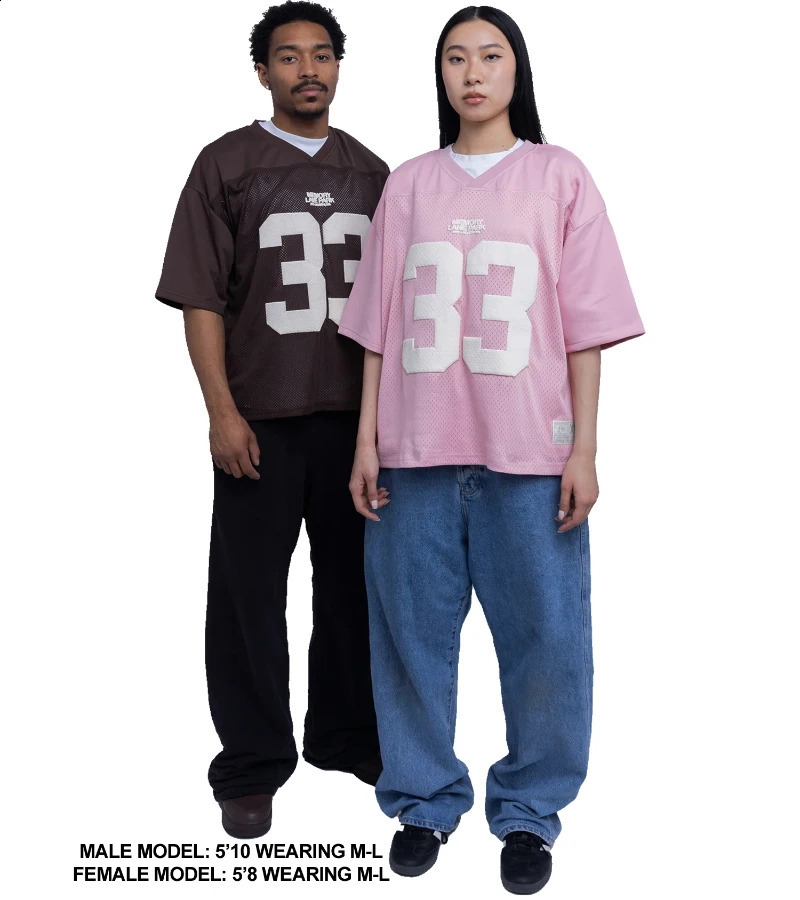 Y2K American T shirt loose large letter printed splicing short sleeved summer Unisex Football Training Wear hip hop street tops 250206