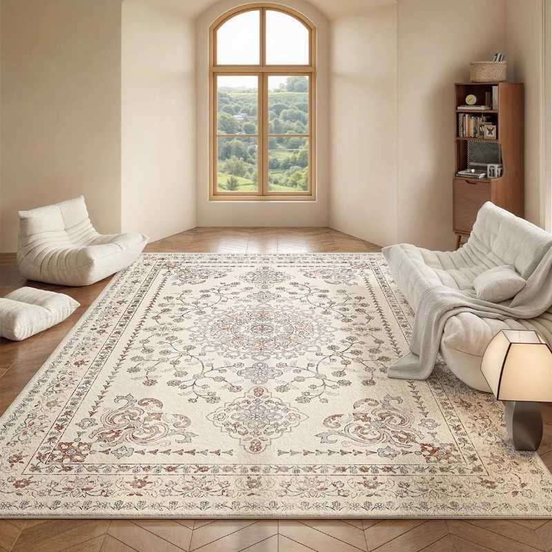 Living Room Carpet Retro French Plush Bedroom Rug Home Large Area Luxury High-end Custom Soft Coffee Table Floor Mats Tapete Z250206