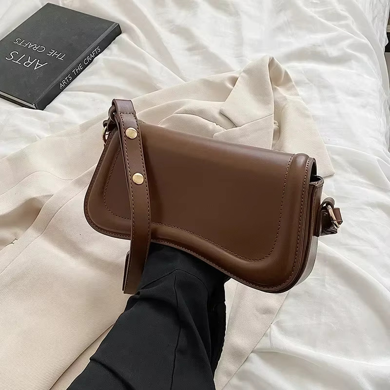 New Designer Shoulder Crossbody Bags For Women Pu Leather Trend Female Underarm Bag Fashion Purse Flap Handbags PU Cartoon