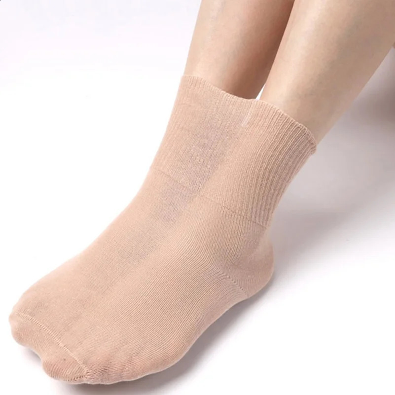 5 Pairs/pack Plus Size Prevent Varicose Veins Socks Women Diabetics Patients Cotton Loose Mouth Sock Men Women Comfortable Meias 250121