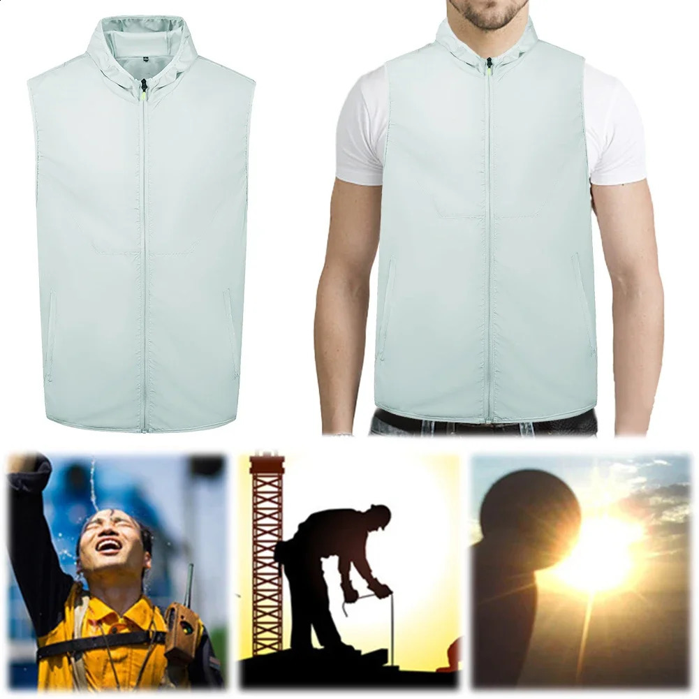 Cool Vest Wearable Cooling Fan Vest Air-conditioned Clothes 3-Speed Adjustment Fan for High Temperature Work Hiking Fishing Vest 250206
