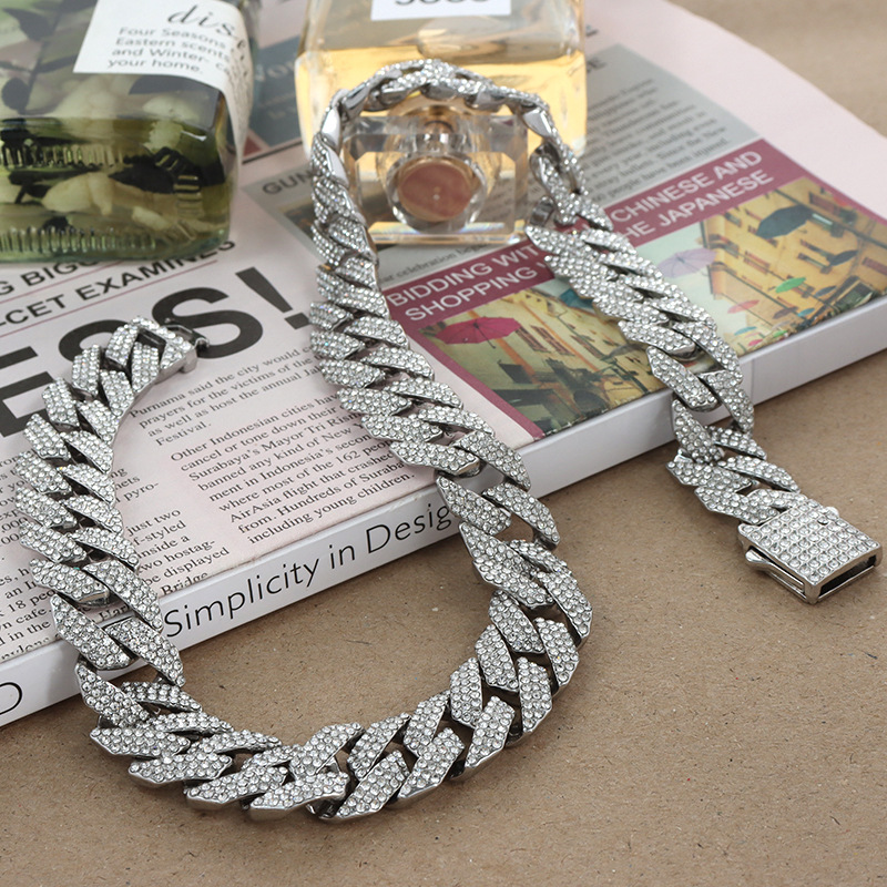 moissanite chain Cuban k Chain Custom Pendant Necklaces Pass Test Vvs Moissanite Dia Hip Hop Necklace Men Jewelry 4 Neclaces Neclace